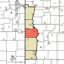 Location in Vermillion County