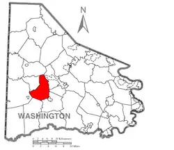 Location of Buffalo Township in Washington County