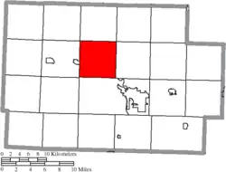 Location of Bethlehem Township in Coshocton County