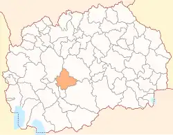 Location of Municipality of Dolneni