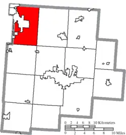 Location of Violet Township in Fairfield County