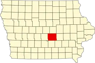 State map highlighting Jasper County
