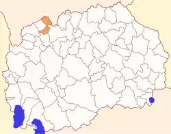 Location of Municipality of Jegunovce
