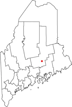 Location in the state of Maine