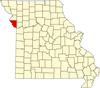 A state map highlighting Platte County in the northwestern part of the state.