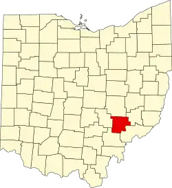 State map highlighting Morgan County