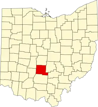 Pickaway County map