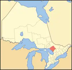Location of Parry Sound District in Ontario