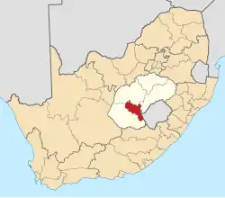 Location in the Free State