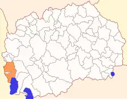 Location of Municipality of Struga