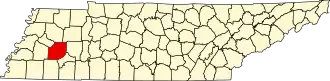 State map highlighting Madison County