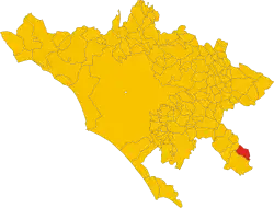 Gorga within the Metropolitan City of Rome