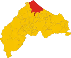 Senigallia within the Province of Ancona