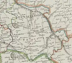 Map of the Departement du Trasimene