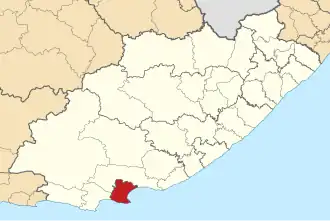 Location in the Eastern Cape