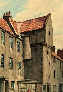 Mar's Castle, Gallowgate - painting by George Gordon Burr