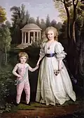 Two of Marie Antoinette's children: Marie Therese and Louis Charles