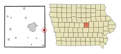 Location of Le Grand, Iowa