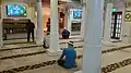 Worshippers in the main mosque's prayer hall.