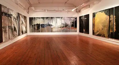 Installation view of Jeannette Unite's Master of Fine Art postgraduate exhibition