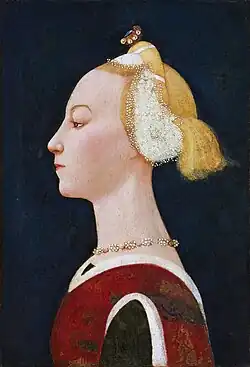 Paolo Uccello, Portrait of a Lady, 1450, Florence