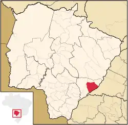 Location in Mato Grosso do Sul state