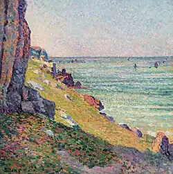Les rochers à Agay, Maximilien Luce (1894).
