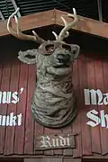 Animatronic of a reindeer.