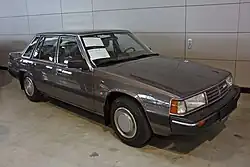 Second series Mazda 929 Saloon showing the re-styled front end with wider headlamps