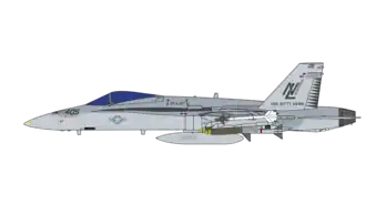 NL-405, one of the aircraft of VFA-27 that took part in the January 13, 1993 air strike, was loaded with Mk.83 bombs.