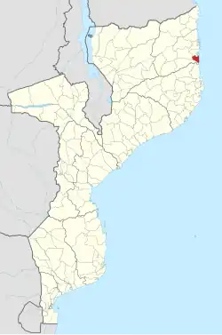District location in Mozambique