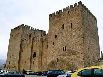 View of the alcázar de los Condestables de Castilla, a castle in Medina de Pomar