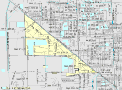U.S. Census Bureau map showing town boundaries