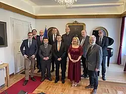 Members and representatives of Slavic Maticas in Ljubljana (Croatian, Slovak, Slovenian, Serbian, Montenegrin)