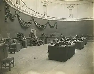 Installation view of the Memorial Exhibition of the Works in Sculpture by the Late Edward Kemeys, Corcoran Gallery of Art, December 15-26, 1907, gelatin silver print, Department of Image Collections, National Gallery of Art Library, Washington, DC Archived 2014-03-24 at the Wayback Machine