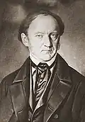 A photograph of Michael Menzinger in 1845.