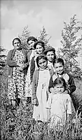 Merasty women and girls, Cree, The Pas, Manitoba, 1942