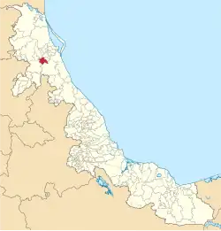 Location in Veracruz
