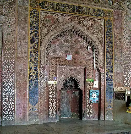 Elaborate late stage Islamic woodwork