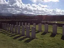 Military graves at Andreas Churchyard