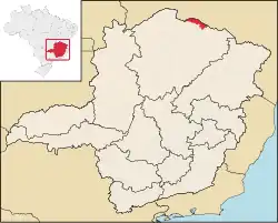 Location in Minas Gerais state