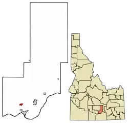 Location in Minidoka County, Idaho