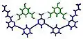 Structure of two isophthalic acids bound to a host molecule through hydrogen bonds[14]