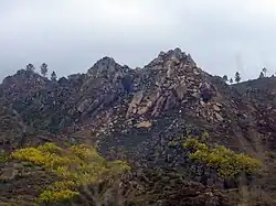 Mountain peaks near Verín