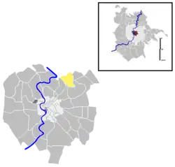 Position of the quartiere within the city