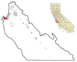 Location of Monterey, California