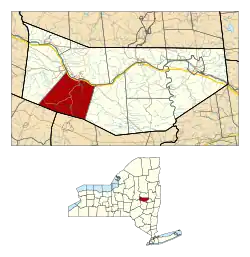 Location within Montgomery County and the state of New York