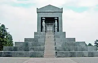 Monument to the Unknown Hero by Ivan Meštrović on Avala Hill in Belgrade