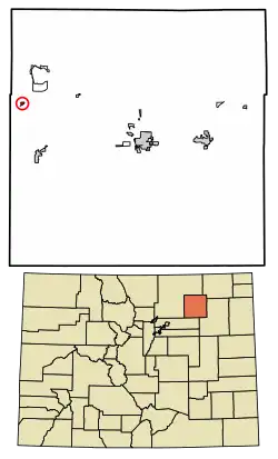 Location in Morgan County, Colorado