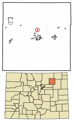 Location of the Saddle Ridge CDP in Morgan County, Colorado.